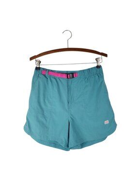 Topo Designs Womens River Shorts Glacier Teal Aqua Quick Dry Womens Medium